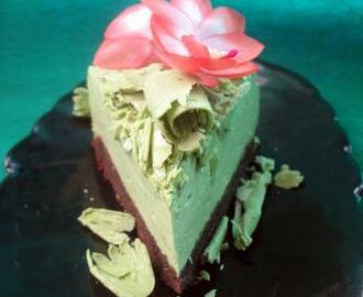 Japanese Style Matcha Cheesecake With Shortbread Crust