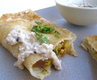 Masala Dosa (with Potato Curry)
