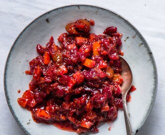Cranberry Chutney with Orange, Figs, and Mustard