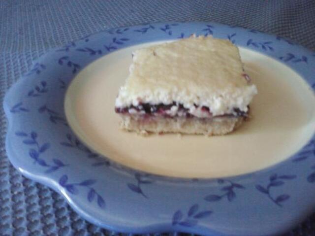 Blueberry Cheesecake Bars (Shortbread Crust)