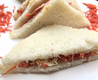 Easy and yummy Carrot and Cheese Sandwich!