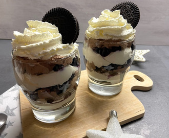 Oreo-chocolade trifle met mascarpone
