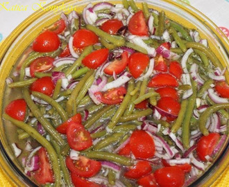 Zöldbab saláta