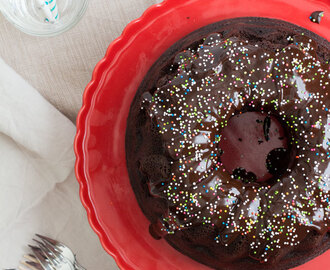 Smeuïge chocolade tulband cake