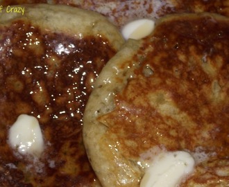 Banana Bread Pancakes and Cream Cheese Syrup