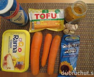 Fotorecept: Mrkvovo-tofu nátierka s cesnakom
