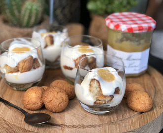 Trifle met bitterkoekjes en lemoncurd - Familie over de kook