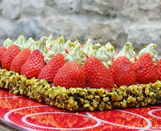 La tarte fraises et pistache de Christophe Michalak : la gourmandise à l'état pur