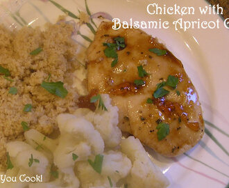 Baked Chicken Breasts with Balsamic Apricot Glaze - Easy