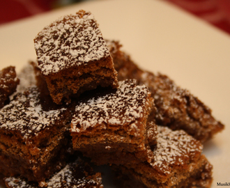 Glutenfria kanelbrownies - brownies utan mjöl