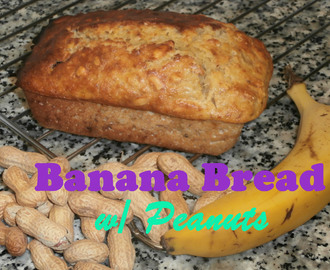 Banana Bread (pan de plátano) con Cacahuetes