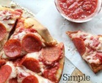 Simple Homemade Deep-Dish Pepperoni Pan Pizza