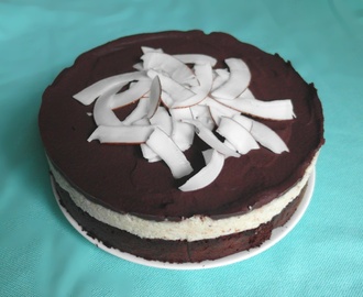 Čokoládovo-kokosový koláč bez múky
