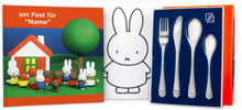 Miffy Geschenkset-Kinderbesteck und Buch mit Namen