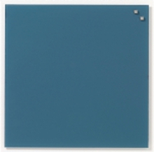 Magnetisk glastavle NAGA, 100 x 100 cm, blå