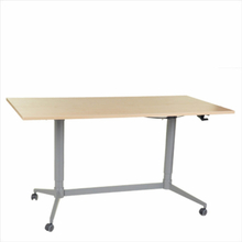 FTI Greenline Mono skrivebord - ahorntræ laminat, m. hæve/sænke funktion (80x160)