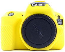 Canon EOS 200D kameraskydd silikonmaterial stötdämpande - Gul