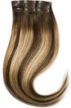 Rapunzel Of Sweden Sleek Clip-on set 3 pieces 50 cm Hair Extensions Hazelnut Caramel