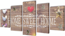 Kanvas veggbilder 200 x 100 cm - Home Sweet Home