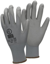 ECD 120 Germany pair PU-arbejde handsker, størrelse 9-L, Grå, mekaniker handsker montage handsker nylon Have, Builders, mekaniker handsker