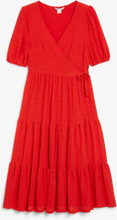 Prairie midi dress - Red