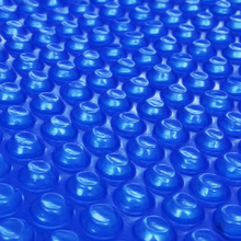 vidaXL flydende soldrevet PE-poolovertræk rundt 381 cm blå