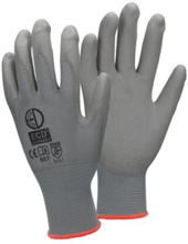 ECD 12 Germany pair PU-arbejde handsker, størrelse 7-S, Gray, mekaniker handsker montage handsker nylon Have, Builders, mekaniker handsker