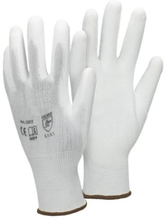 ECD 120 Germany pair PU-arbejde handsker, størrelse 9-L, farve hvid, mekaniker handsker montage handsker nylon Have, Builders, mekaniker handsker