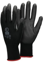 ECD 120 Germany pair PU-arbejde handsker, størrelse 7-S, Farve Sort, mekaniker handsker montage handsker nylon Have, Builders, mekaniker handsker