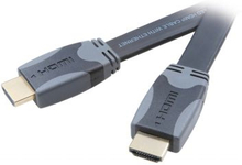 Vivanco Vivanco HDMI High Speed Ethernet kabel, fladt/guld, 1.5 m