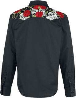 Banned Alternative - Skull Rose -Langermet skjorte - svart