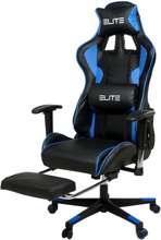 ELITE gaming stol CROSSHAIR Svar og Blå