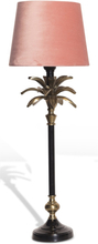 Palmblad Bordslampa 50cm - Mässing/Svart
