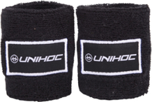 Unihoc Wristband Terry 2-pack Black/White