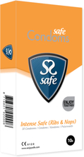 Safe - Intense Safe Kondomer Rib-Nop 10 pcs