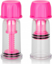 Vacuum Twist Breast Suckers Pink