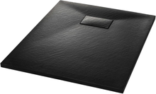 Moderne Dusjbrett sort 90 x 70 cm