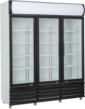 Displaykøleskab - Sorte låger - 1065 liter