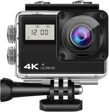 AT-Q61CR 4K Ultra HD action camera IPS Wifi + Sony lens + Remote