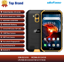 Ulefone Armor X7 Pro Rugged Smartphone 4GB RAM Android 10 Cell Phone IP68 Quad-core NFC 4G Mobile Phone Waterproof