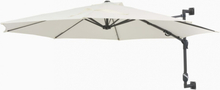 Veggmontert parasoll med stålstang 300 cm - sand
