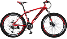 Mountain bike 26" - sykkel med 21 gir - rød