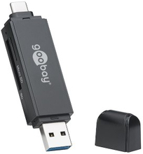 Minnekortleser SD USB-C og USB-A 3.0