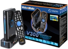 Compro VideoMate V300, Analog, NTSC,PAL, 1680 x 1050 pixel, 16:10, VGA-stik, Sort