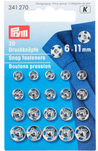 Prym Tryckknappar, 6-11 mm, 20 st