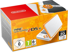 Nintendo 2DS XL Console White + Orange