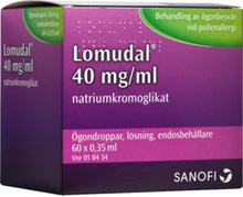 Lomudal ögondroppar endosbehållare 40 mg/ml 60 x 1 dos(er)