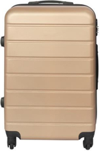 Kuffert - Hardcase kuffert - Str. Medium - Guld - Praktisk rejsekuffert