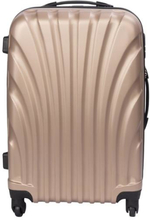 Kuffert - Hardcase kuffert - Str. Medium - Guld musling - Eksklusiv rejsekuffert