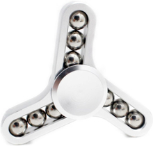 Edc 9 Steel Balls Tri-Spinnerspinner Fidget Spinner- Sølv